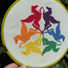 Load image into Gallery viewer, Rainbow Pegasus Needlepoint
