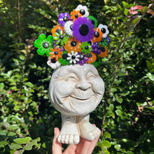 Load image into Gallery viewer, Funny Face with Halloween Flowers
