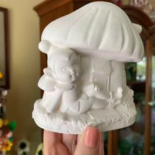 Load image into Gallery viewer, PAIR Ceramic Bisque Pixie &amp; Mushroom
