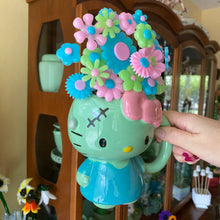Load image into Gallery viewer, FrakenKitty Mug with Flowers
