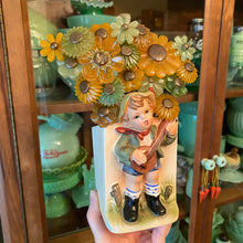Load image into Gallery viewer, Hummel Boy Planter with Flowers
