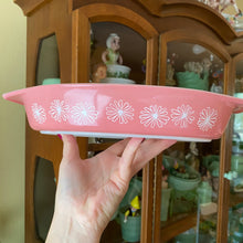 Load image into Gallery viewer, Pyrex Pink Daisy Divided Dish
