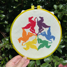 Load image into Gallery viewer, Rainbow Pegasus Needlepoint
