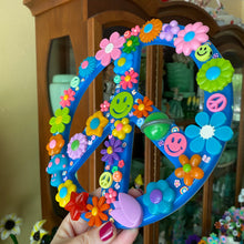 Load image into Gallery viewer, Blue Acrylic Peace Sign
