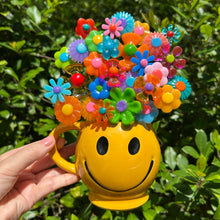 Load image into Gallery viewer, McCoy Smiley Face Mug with Flowers
