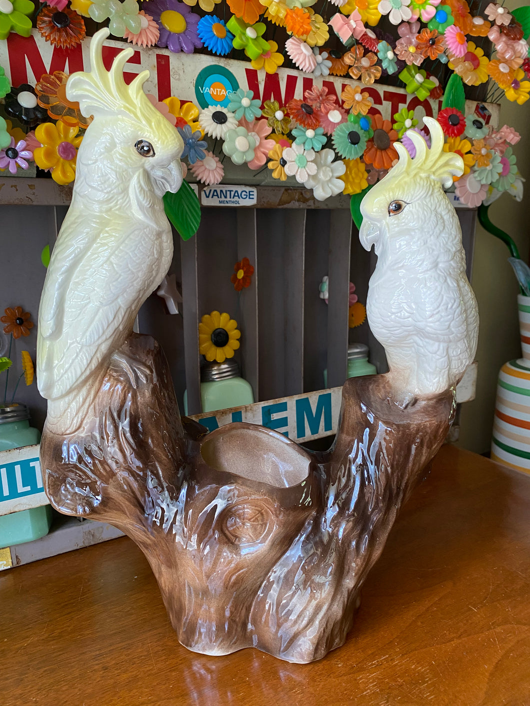 Double Cockatoo Planter