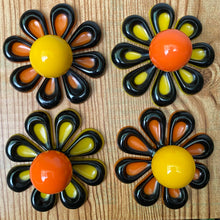 Load image into Gallery viewer, FOUR Black Yellow Orange w/ Knobs
