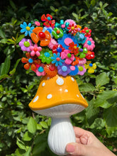 Load image into Gallery viewer, Yellow Mushroom with Flowers
