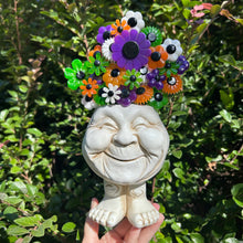 Load image into Gallery viewer, Funny Face with Halloween Flowers
