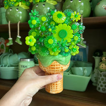 Load image into Gallery viewer, Ice Cream Cone with Flowers
