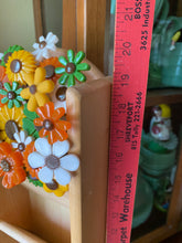 Load image into Gallery viewer, Wall Mail Sorter with Flowers
