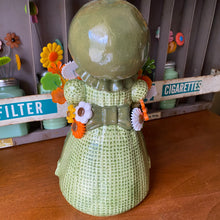 Load image into Gallery viewer, Green Girlie with Flowers
