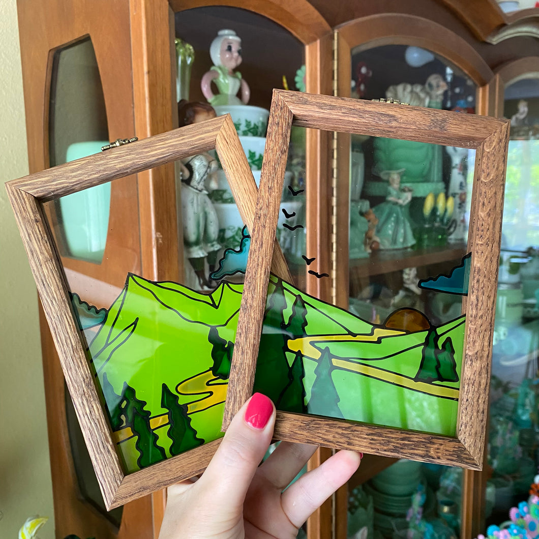PAIR Glass Window Frames