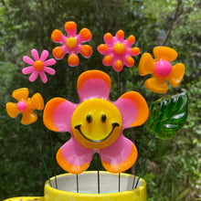 Load image into Gallery viewer, Pink &amp; Orange Smiley Flower Set

