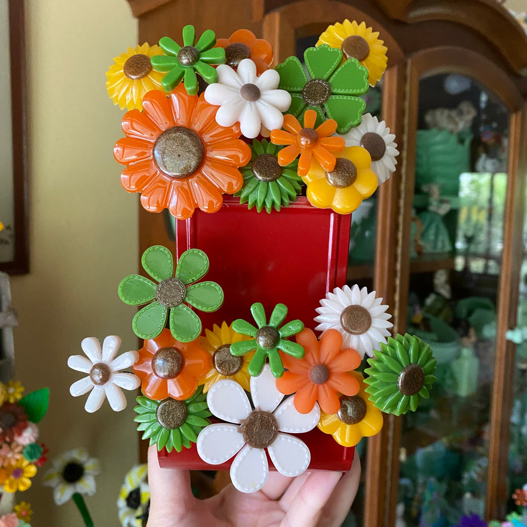 Match Box with Flowers