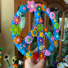 Load image into Gallery viewer, Blue Acrylic Peace Sign
