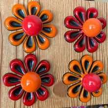 Load image into Gallery viewer, FOUR Black Red Orange w/ Knobs
