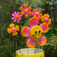 Load image into Gallery viewer, Pink &amp; Orange Smiley Flower Set
