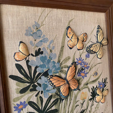 Load image into Gallery viewer, Framed Large Butterfly Fabric Print
