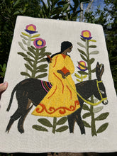 Load image into Gallery viewer, Girl &amp; Donkey Crewel
