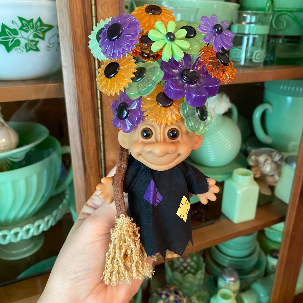 Witch Troll with Flowers