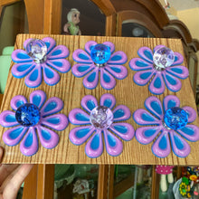 Load image into Gallery viewer, SIX Lavender &amp; Blue Glass Knobs
