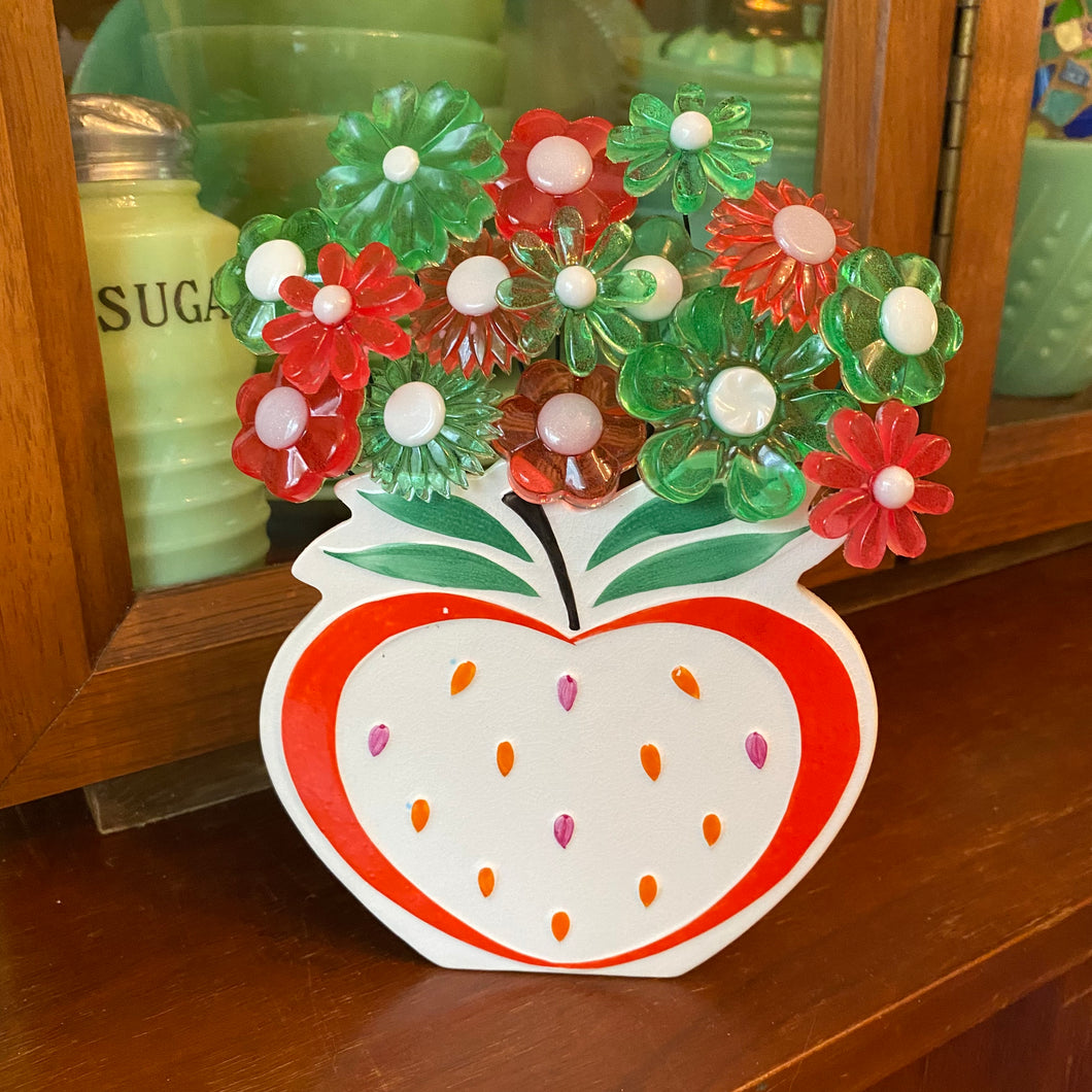 Apple Pocket with Flowers