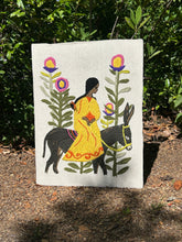 Load image into Gallery viewer, Girl &amp; Donkey Crewel
