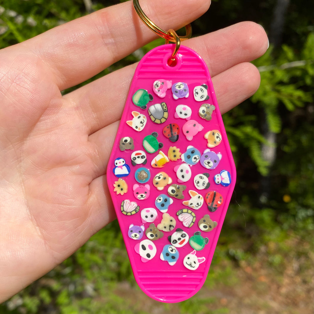 Pink Animals Keychain