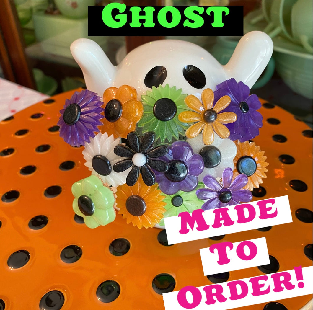MADE TO ORDER Ghost with Flowers