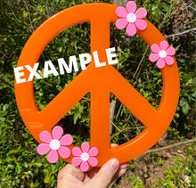 Load image into Gallery viewer, You Choose Flowers! Blue Peace Sign
