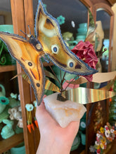 Load image into Gallery viewer, Brass Butterfly Figure on Marble
