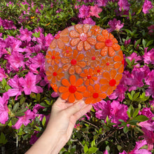 Load image into Gallery viewer, Orange Flower Trivet
