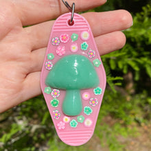 Load image into Gallery viewer, Pink Mushroom Keychain
