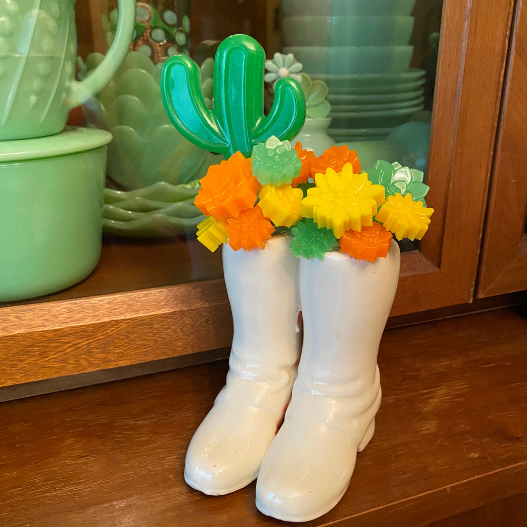 Boot Planter w/ Cactus & Succulents