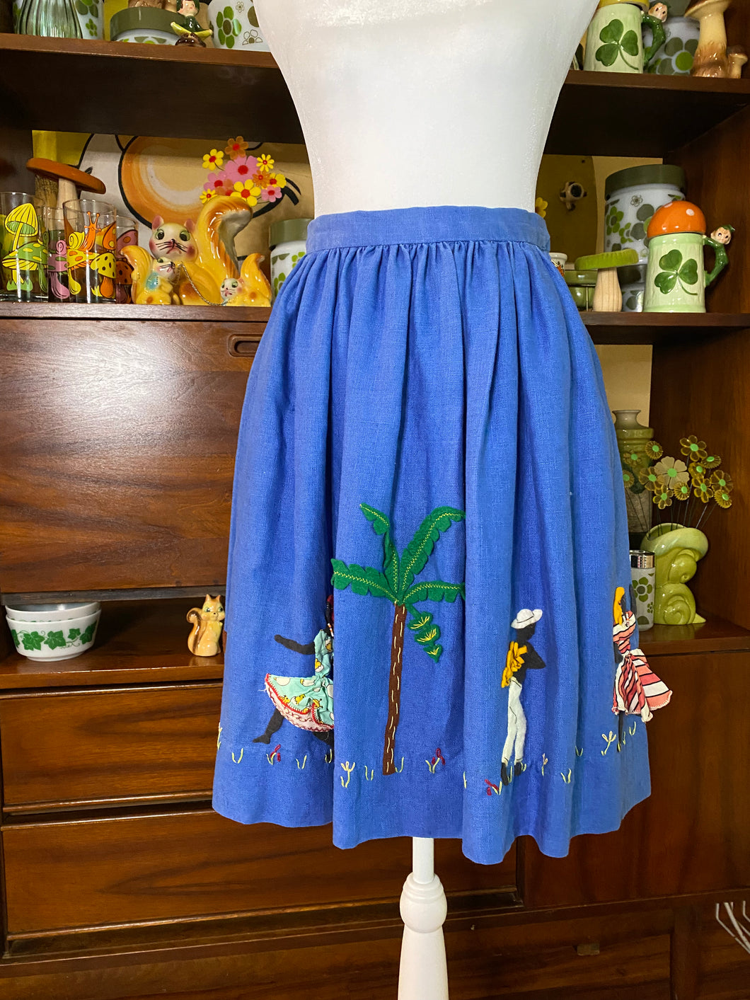 Caribbean Raised Detail Skirt Vintage