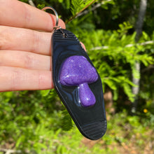 Load image into Gallery viewer, Purple Mushroom Keychain
