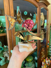 Load image into Gallery viewer, Brass Butterfly Figure on Marble
