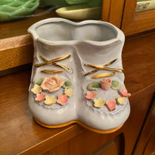Load image into Gallery viewer, Blue Baby Shoes Planter
