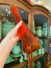 Load image into Gallery viewer, Orange Swung Glass Vase

