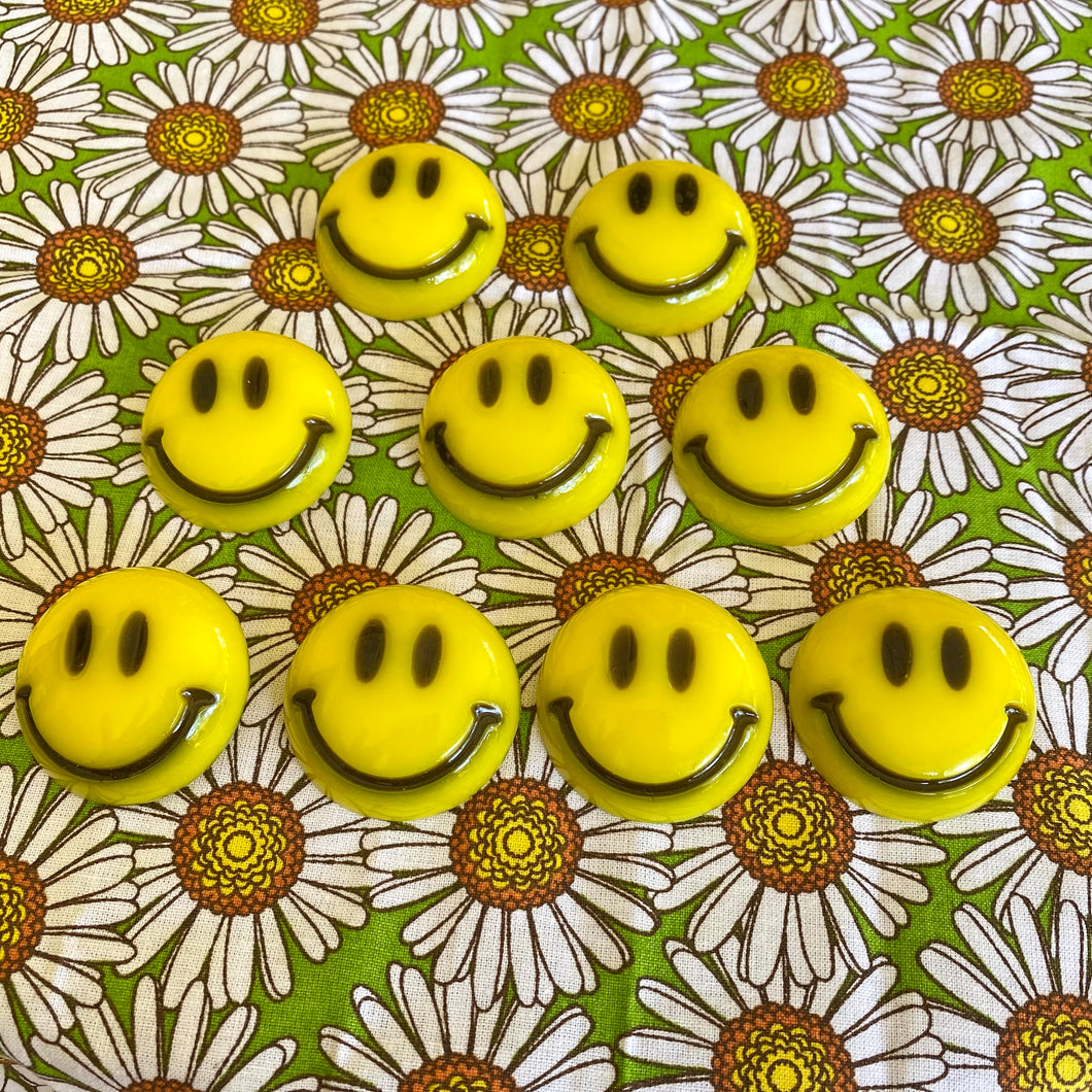 Bright Yellow Smiley Pin