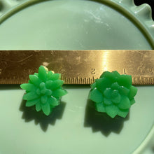 Load image into Gallery viewer, Pins PAIR Green Succulent
