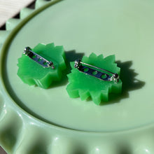 Load image into Gallery viewer, Pins PAIR Green Succulent

