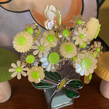 Load image into Gallery viewer, Dragonfly Planter with Flowers

