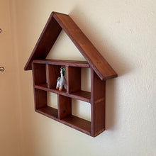 Load image into Gallery viewer, Wood House Wall Shelf
