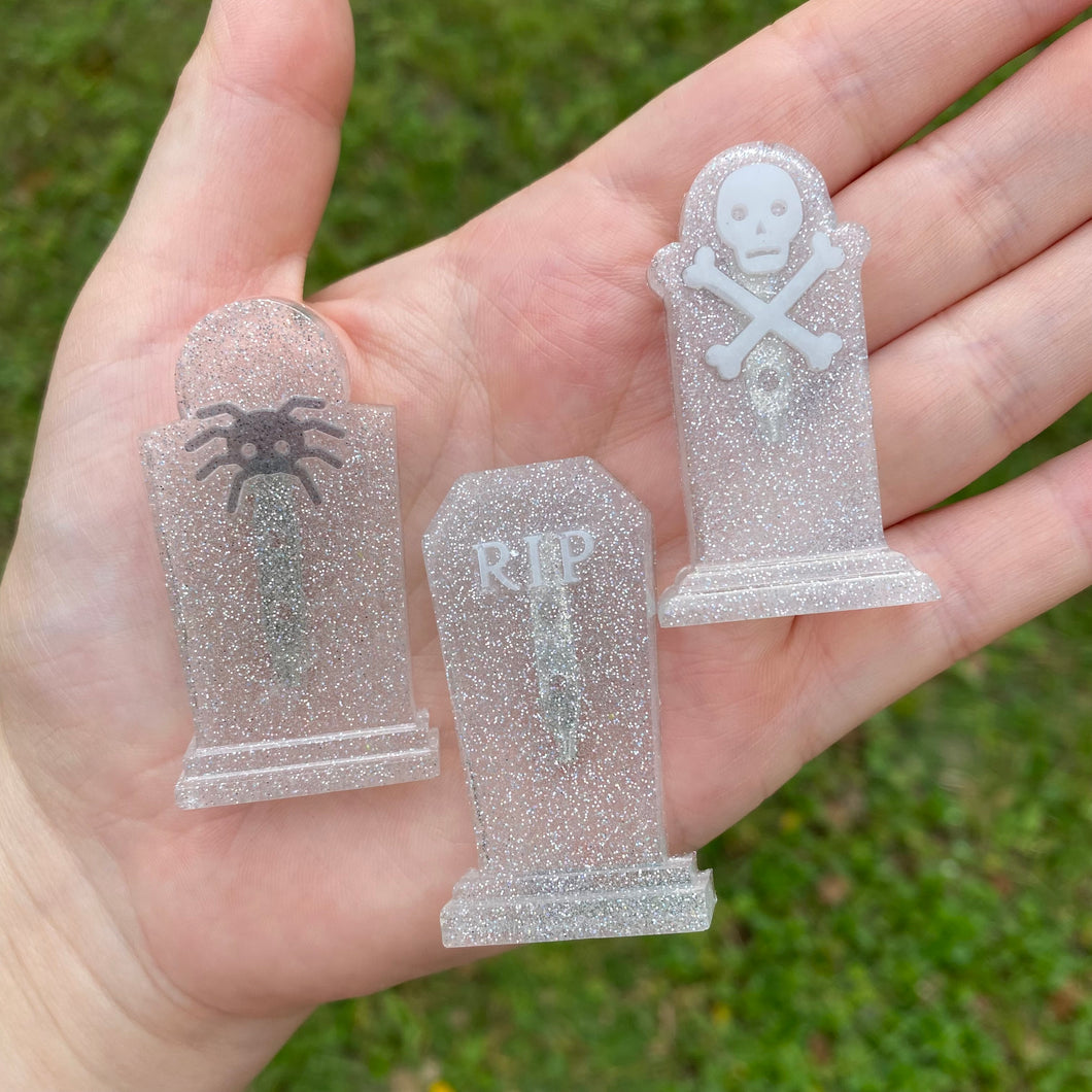 Gravestone Trio Pins