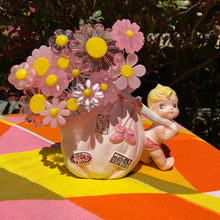 Load image into Gallery viewer, Vintage Baby Girl Planter with Flowers
