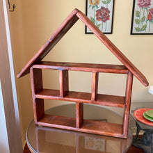 Load image into Gallery viewer, Wood House Wall Shelf
