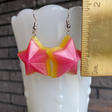 Load image into Gallery viewer, Pink &amp; Yellow STAR Earrings
